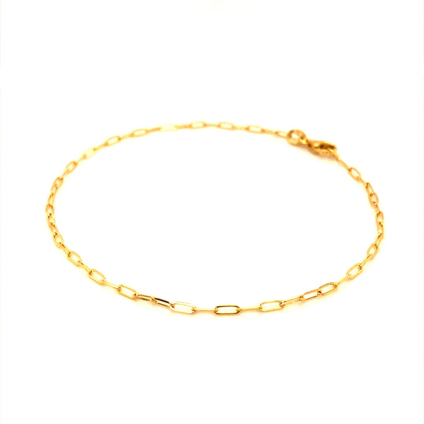 Pulsera (clip) en oro amarillo 10kt. 19cm