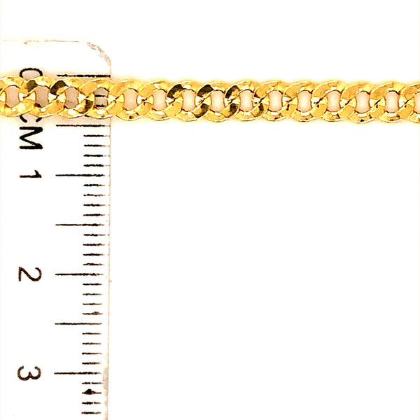 Pulsera (gourmet) en oro amarillo 10kt. 21cm
