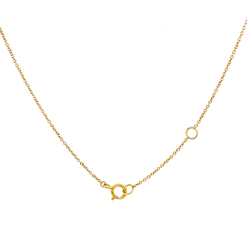 Collar de amatista con diamantes en oro amarillo 14k  ANTES:  $499.00
