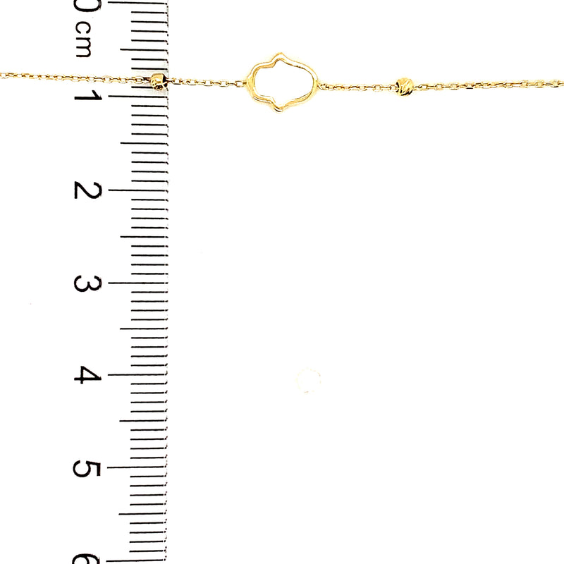 Pulsera (nacar) en oro amarillo 18k. 17/18cm