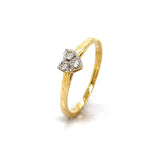 (SOFIA) Anillo (corazón) con diamantes en oro amarillo 10k