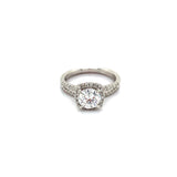 (LD) Set de anillos de diamante en oro blanco 14kt.