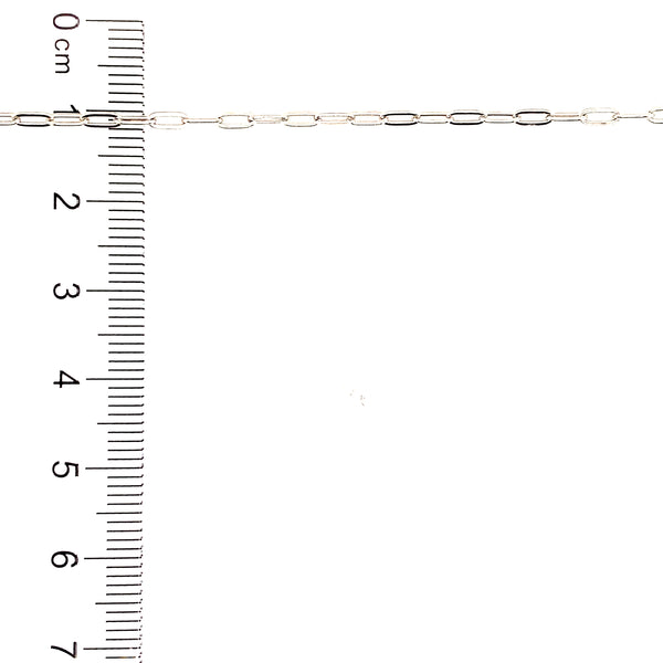 Cadena (clip) en plata 925. 60cm