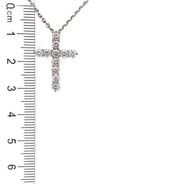 (LD) Collar de diamantes en oro blanco 10kt. 45cm  ANTES: $995.00