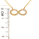 Collar (infinito) en oro amarillo 10kt. 42/45cm