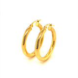 Argollas (lisas) en oro amarillo 10KT