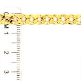 Cadena (gourmet hueca) 60cm en oro amarillo 10k