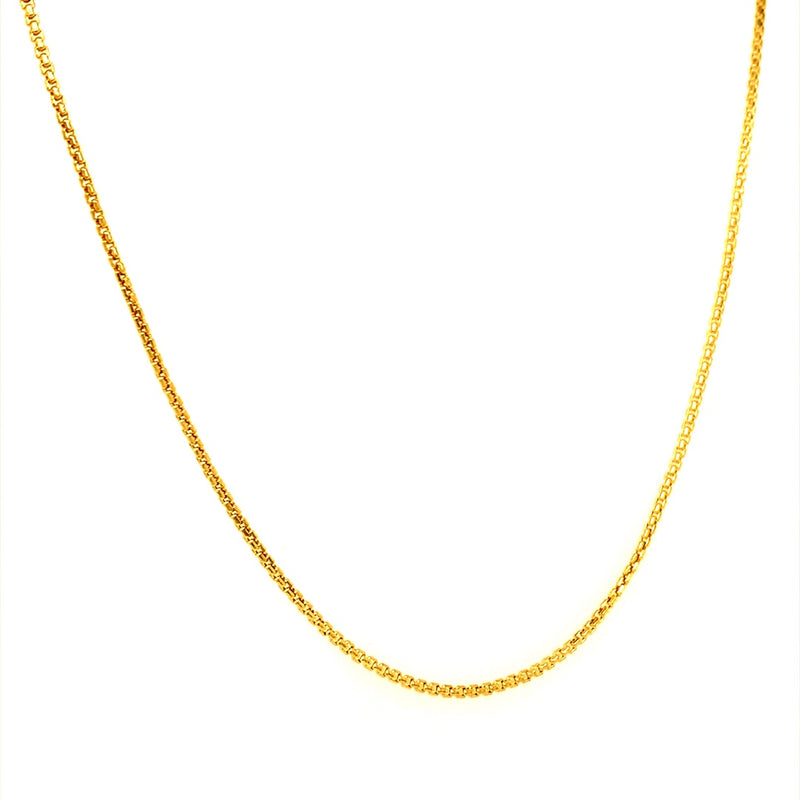 Cadena (franco) en oro amarillo 10kt. 45cm