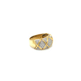 (MIA) Anillo con diamantes en oro amarillo 18kt.