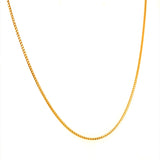 Cadena (espiga) en oro amarillo 18k 60cm