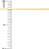 Cadena (espiga) en oro amarillo 18k 50cm