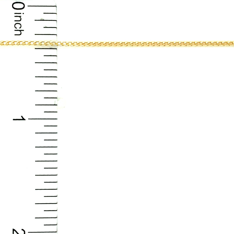 Cadena (espiga) en oro amarillo 18k 50cm