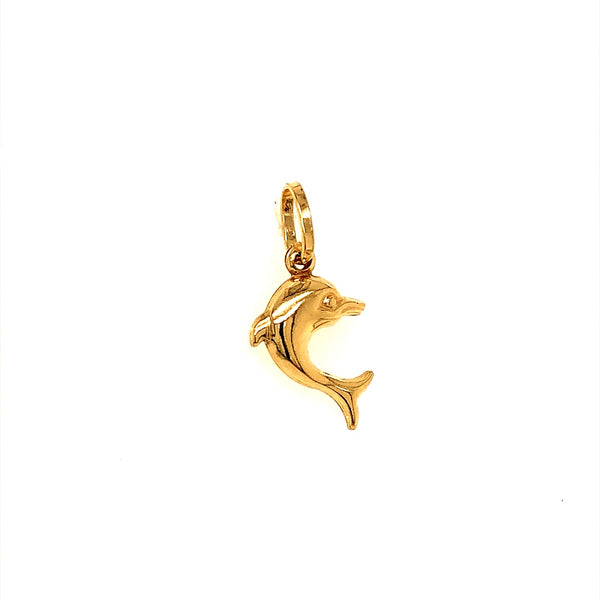Dije (delfin) en oro amarillo 18k