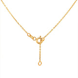 Collar (cruz) en oro amarillo 18kt. 43cm/45cm