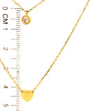 Collar (doble) en oro amarillo 18kt. 35cm/37cm