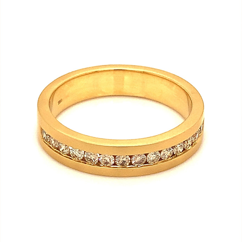 (MIA) Banda de caballero con diamante en oro amarillo 18k  ANTES: $2,049.00