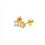 (LD) Aretes con diamante en oro amarillo 14k  ANTES: $549.00
