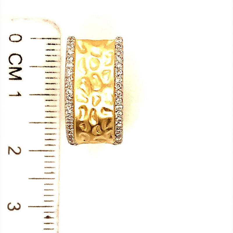 Aretes con diamante en oro amarillo 14k ANTES: $1,295