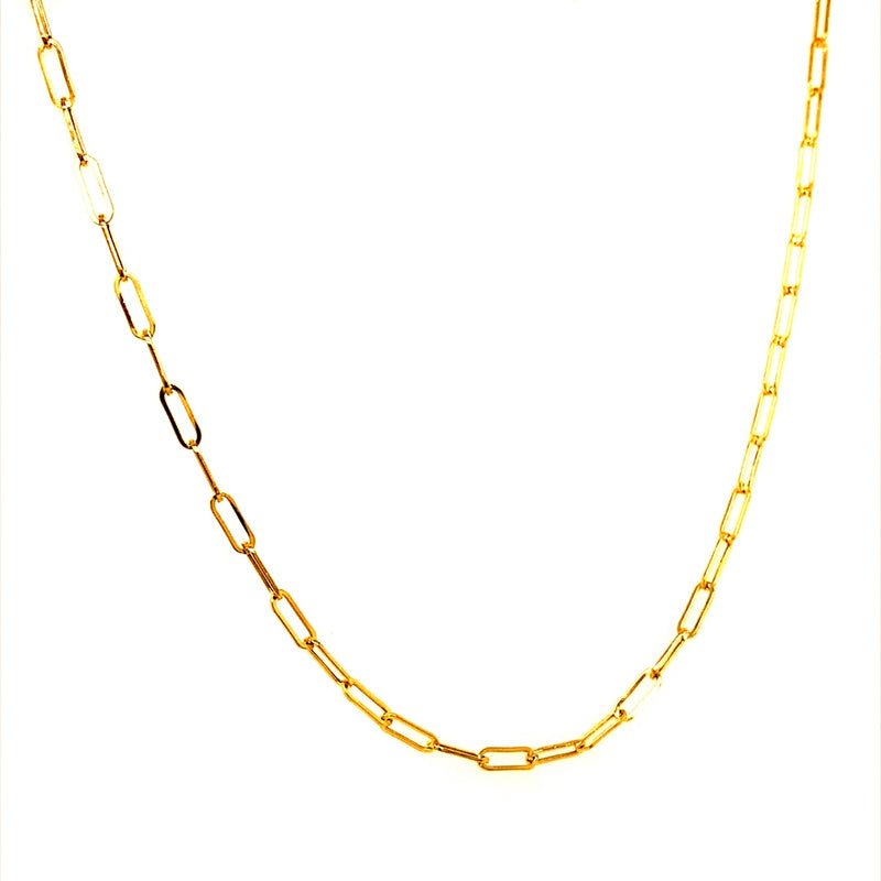 Cadena (clip) 50cm en oro amarillo 18k