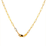 Cadena (clip) 50cm en oro amarillo 18k