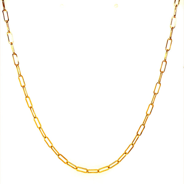 Cadena (clip) 60cm en oro amarillo 18k