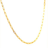 Cadena (clip) 60cm en oro amarillo 18k