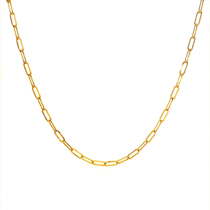 Cadena (clip) 45cm en oro amarillo 18k