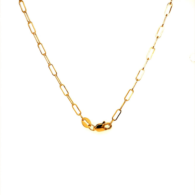 Cadena (clip) 45cm en oro amarillo 18k