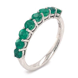 Anillo con esmeralda en plata 925