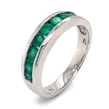 Anillo con esmeralda en plata 925