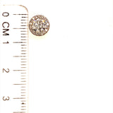 (LD) Aretes con diamantes de laboratorio en oro amarillo 14kt.