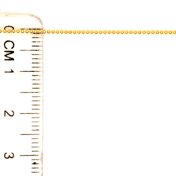 Cadena (bolitas) en oro amarillo 10kt. 50cm