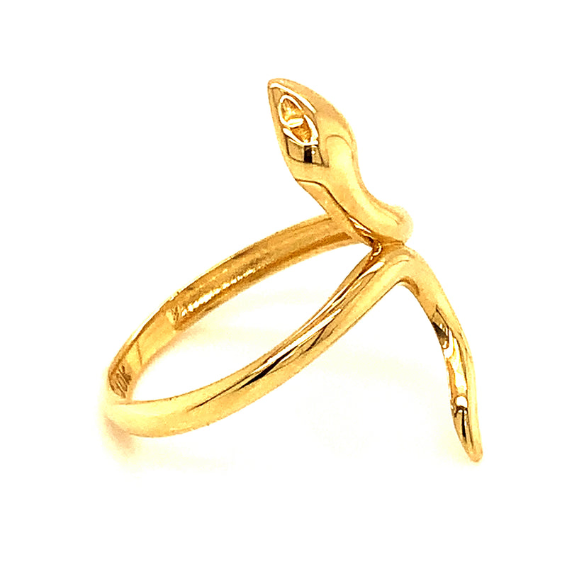 Anillo (serpiente) en oro amarillo 10kt.