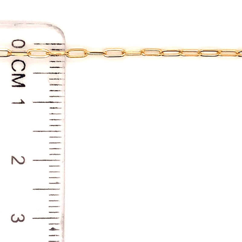 Pulsera clip en oro amarillo 10k. 19cm