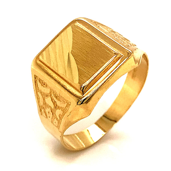 Anillo para caballero en oro amarillo 10kt.