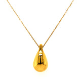 Collar (gota) en oro amarillo 10kt. 45cm