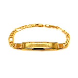 Pulsera (cartier) grabable para bebés en oro amarillo 10k. 15cm