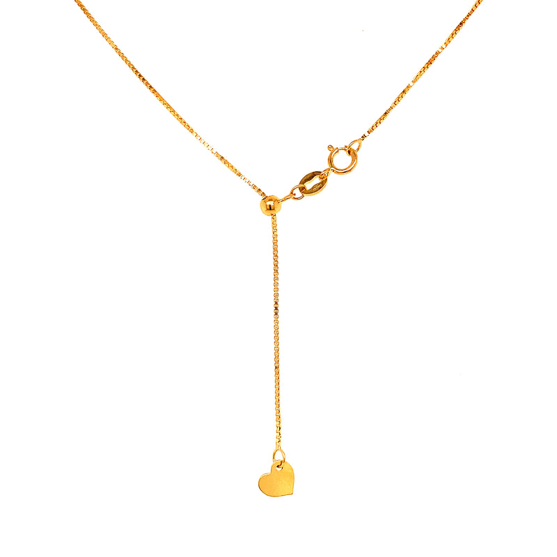 Cadena ajustable en oro amarillo 18kt