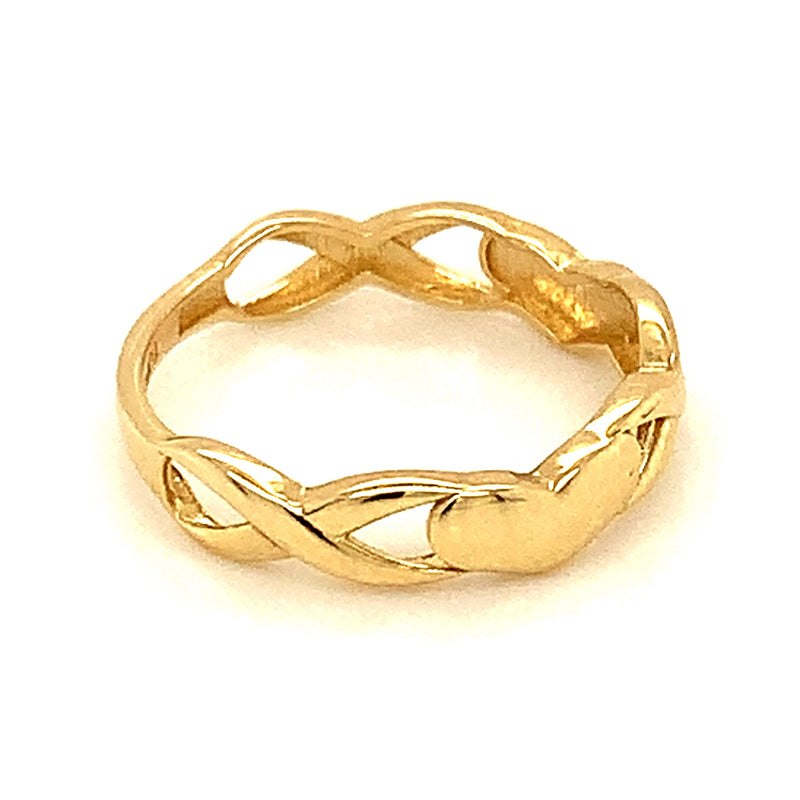 Anillo para niñas en oro amarillo 10k