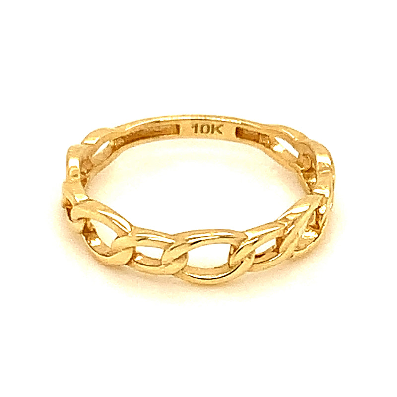 Anillo para niñas en oro amarillo 10k