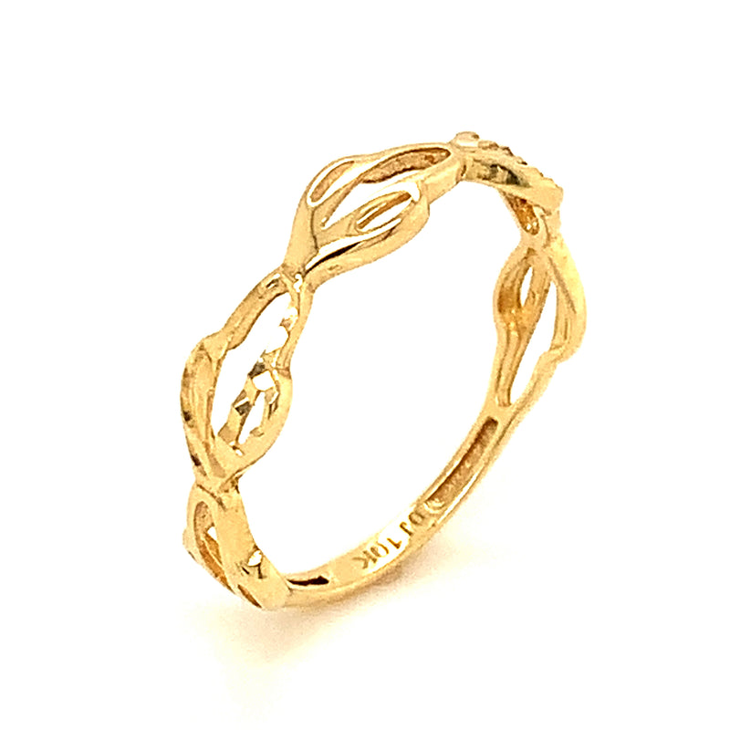 Anillo para niñas en oro amarillo 10k