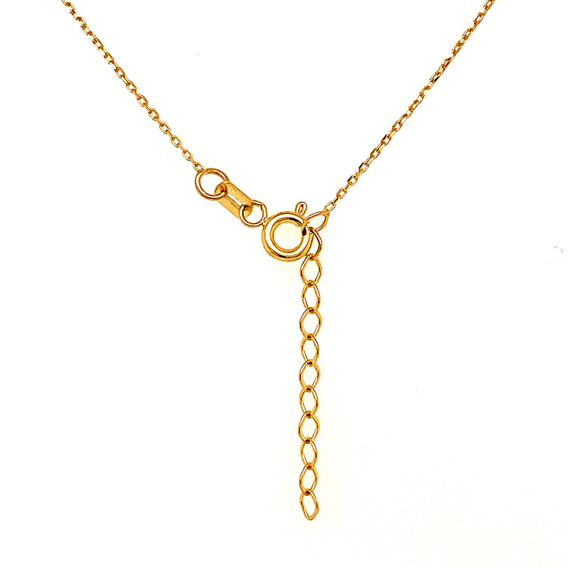 Collar (islam) en oro amarillo 10kt. 42/45cm