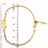 Pulsera (árbol de la vida) en oro 3 Tonos 10k.