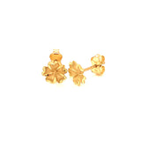 Aretes (flor) en oro amarillo 10kt