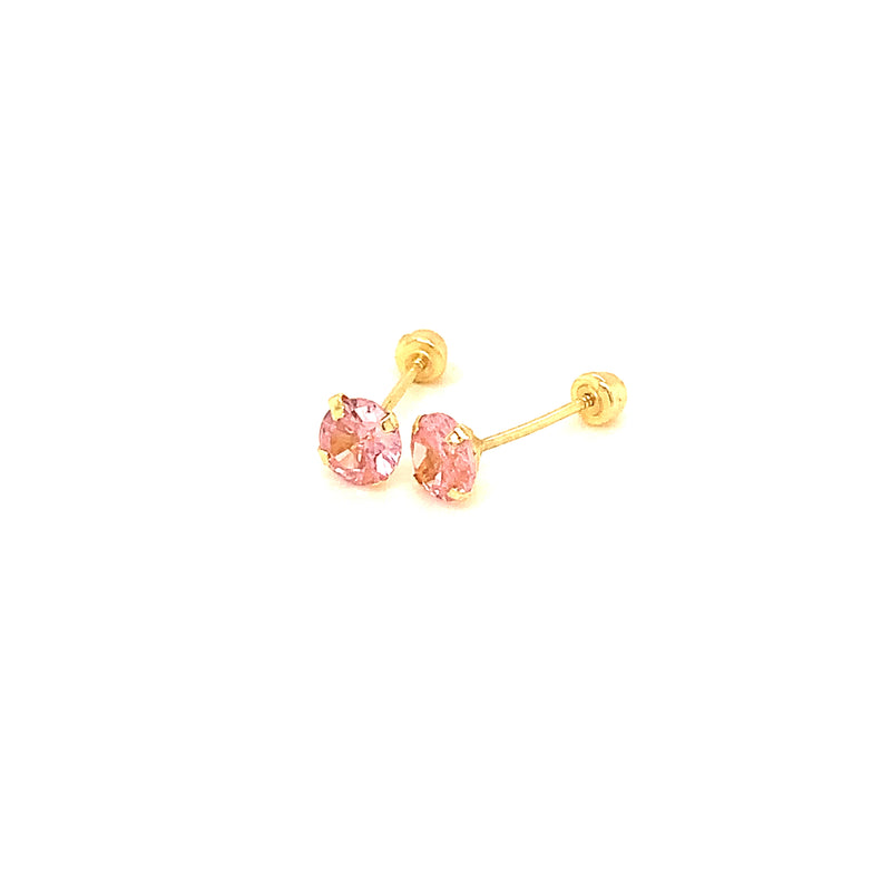 Aretes para bebés en oro amarillo 10kt