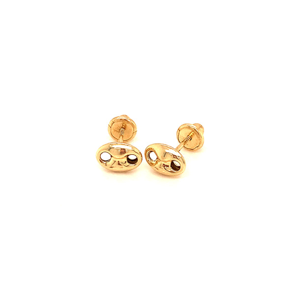 Aretes para bebés en oro amarillo 10kt