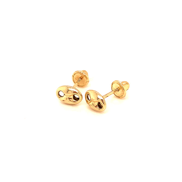 Aretes para bebés en oro amarillo 10kt