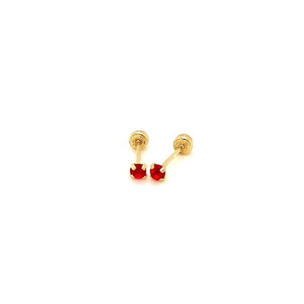 Aretes para bebés en oro amarillo 10kt