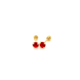 Aretes para bebés en oro amarillo 10kt