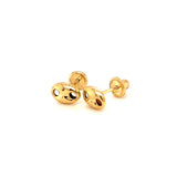 Aretes para bebés en oro amarillo 18kt